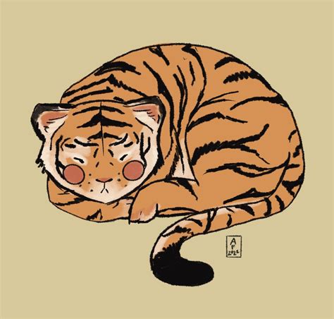 Artstation Sleepy Tiger