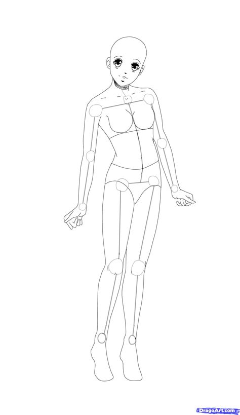 Anime Body Outline Drawing Anime Outline Body Drawing Bodegawasuon