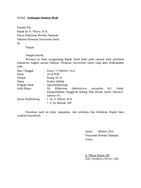 Ada berbagai contoh surat undangan dengan berbagai jenis kegiatan seperti surat undangan rapat, pernikahan, reuni, dan sebagainya. Contoh Surat Undangan Seminar