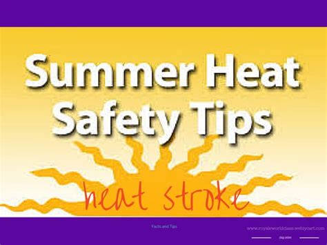 Heat Stroke Safety Tips Ppt