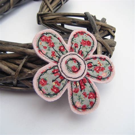 handmade fabric flower brooch by honeypips | notonthehighstreet.com