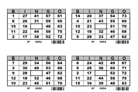 Cartones De Bingo Para Imprimir Abd