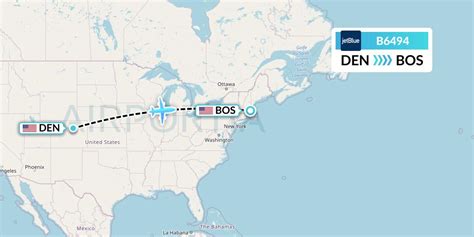 B6494 Flight Status JetBlue Airways: Denver to Boston (JBU494)