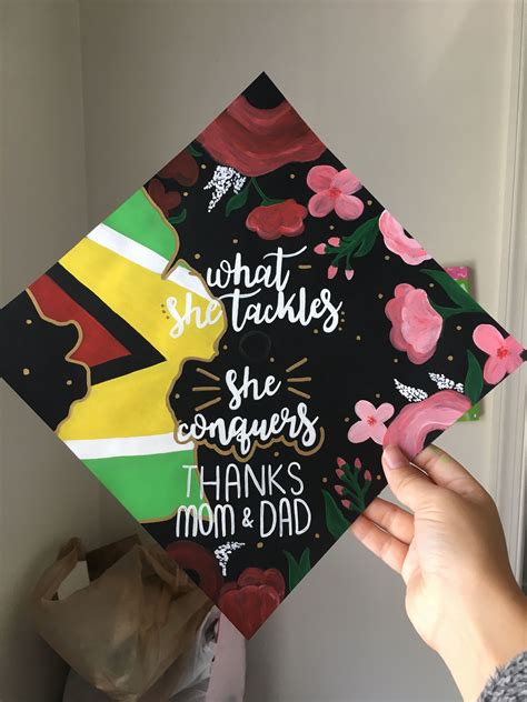 Check spelling or type a new query. floral and south american painted graduation cap, what she ...
