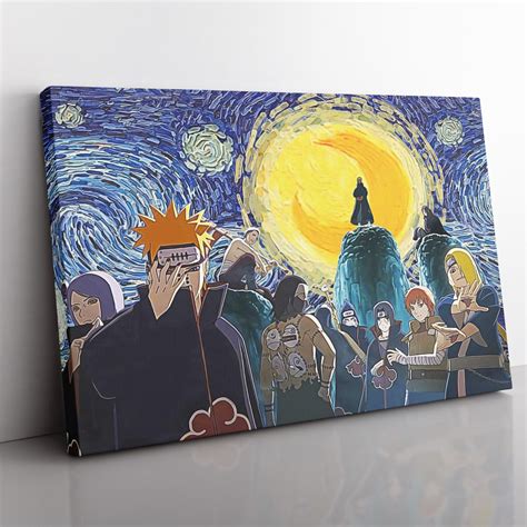 Akatsuki Ultimate Ninja Storm Naruto Starry Night Canvas Print Wall Art