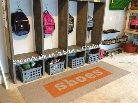 · stack and interlock with multiple. Garage Mudroom Makeover {For the REAL Family} | East Coast ...