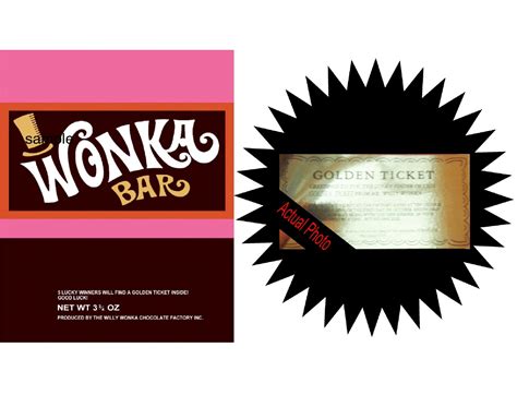 Free Printable Wonka Bar Wrapper Template