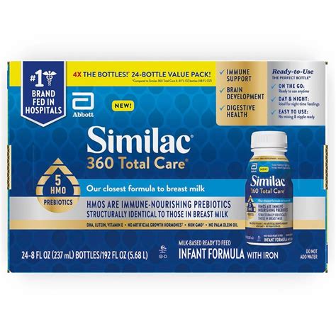 Similac 360 Total Care Advance Infant Formula Ready To Feed 8 Fl Oz 24 Count