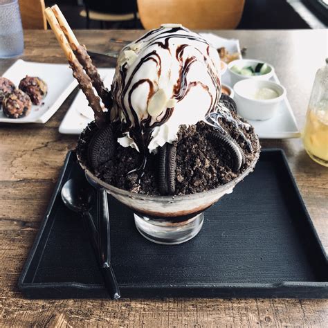 4 tsp roasted rice powder (misu gallu). #bingsu #desserts #oreo | Food, Desserts, Patbingsu