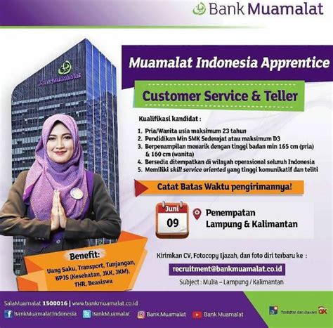 K3 mart medan memberikan kesempatan berkarir untuk ditempatkan pada posisi sebagai berikut: Lowongan Kerja PT. Bank Muamalat Juni 2017 - Blog Pak Pandani