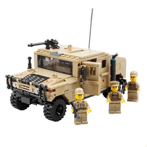 Military Building Block Set Compatible With Lego Humvee 3d Construction