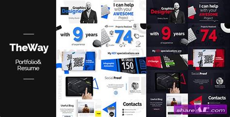 Browse through the impressive collection of after effects on rocketstock and download these for a very nominal fee. VIDEOHIVE TheWay - Portfolio & Resume - AFTER EFFECTS ...