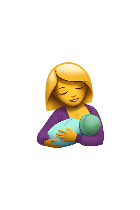 🤱 Breast Feeding Emoji In 2023 Emoji Baby Apple Baby Feeding