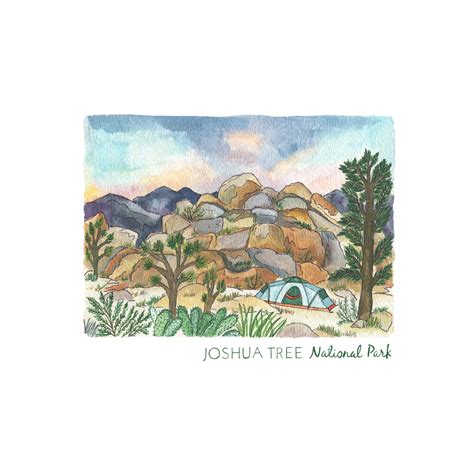 Joshua Tree Pattern Print — Erin Vaughan Illustration