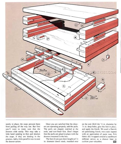 Over the last several weeks we've been sharing all of the various aspects of our master bedroom renovation work. Jewelry Chest Plans • WoodArchivist