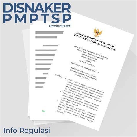 Permen ATR/BPN RI Nomor 1 Tahun 2021 - Dinas Tenaga Kerja, Penanaman
