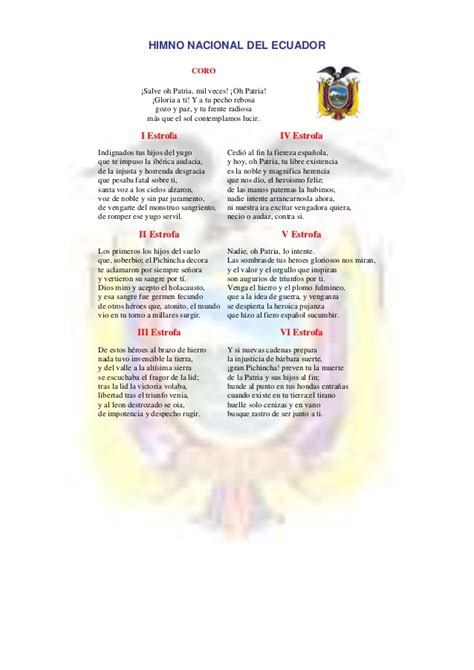 Puedes hacerlo en el formulario de abajo ↓↓↓. Himno nacional del ecuador llanga