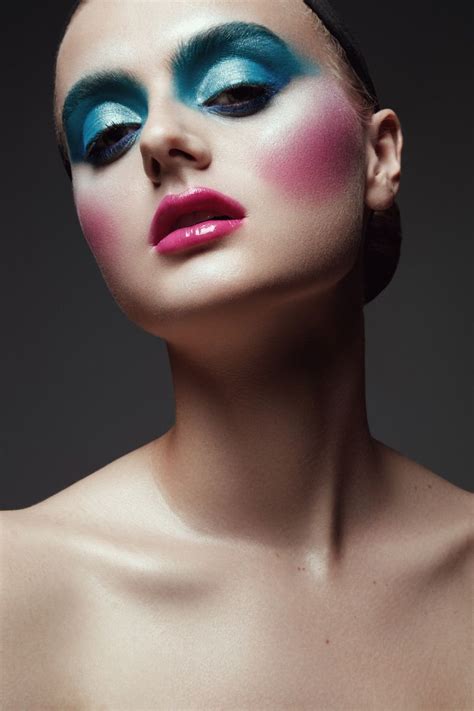 Jeff Tse Photographs A Colorful Makeup Look Shimmer Lip Gloss Lip