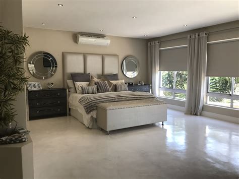 It is very simplistic, but those candles and flowers set featuring that beautiful bench and storage area at the end of the bed and the leather platform king. Modern main bedroom | Home, Home decor, Main bedroom