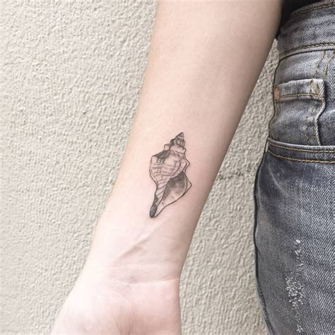 Conch Shell Tattoos Seashell Tattoos Dainty Tattoos Small Tattoos