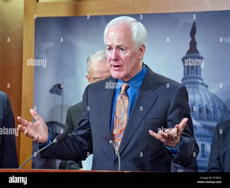 United States Senator John Cornyn Republican Of Texas Makes Remarks At A Press Conference