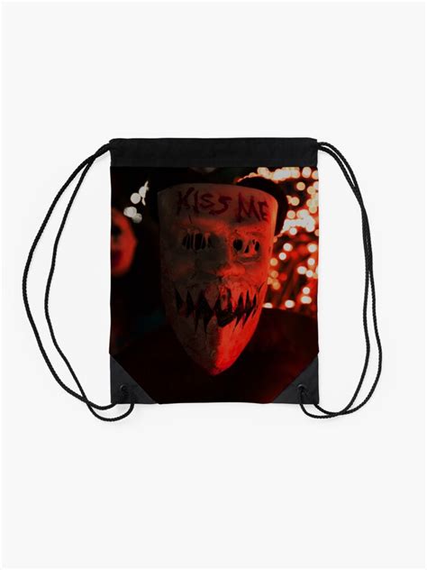 The Purge Eeuu Election Night Kiss Me 2016 Drawstring Bag For Sale By