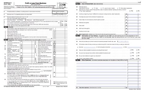 Schedule C Income Calculation Worksheet — Db