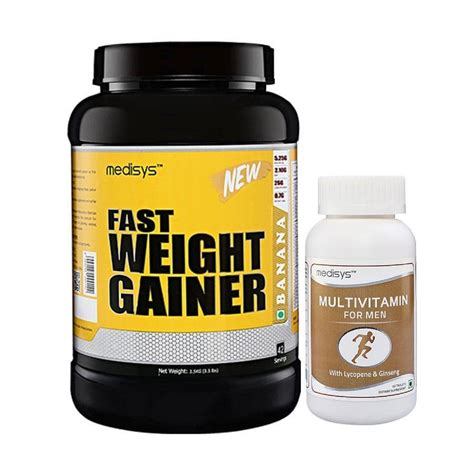 Buy Medisys Fast Weight Gainer Banana 15kg Free Multivitamin Online ₹1673 From Shopclues