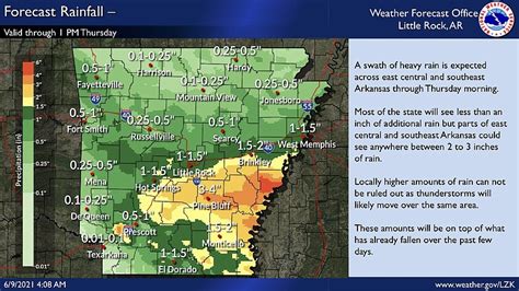 Forecasters Up To 3 More Inches Of Rain Expected In Parts Of State
