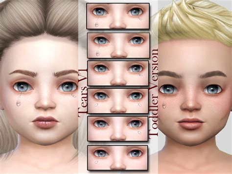 Sims 4 Toddler Skin Overlay Details Klovino