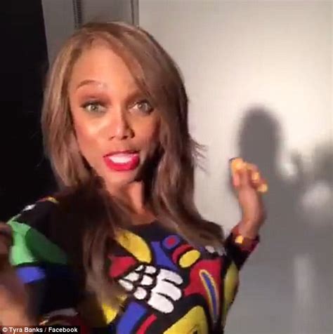 Tyra Banks Flashes Her Cleavage In Low Cut Top With Beau Erik Asla