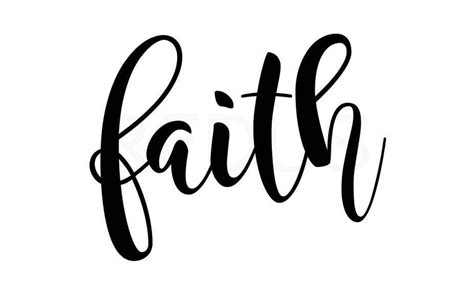 Faith Svg Cricut Cutting Files Word Svg Quote Svg Religous Etsy