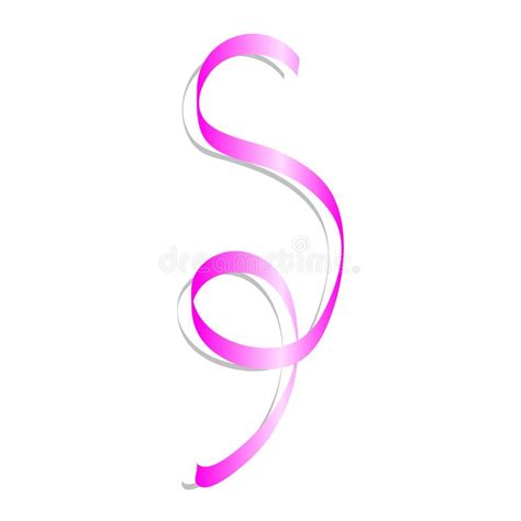 Download Pink Curl Ribbon Mockup, Realistic Style Stock Vector ...
