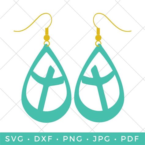Download DIY Faux Leather Cross Earrings - Hey, Let's Make Stuff