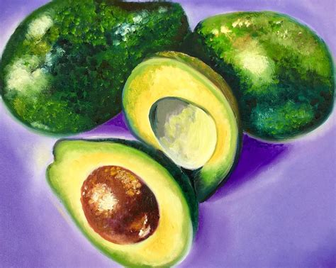 Avocado Still Life Painting By Olga Koval Fine Art America