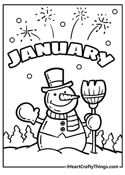 38 Easy January Coloring Pages Free Coloring Pages For All Ages