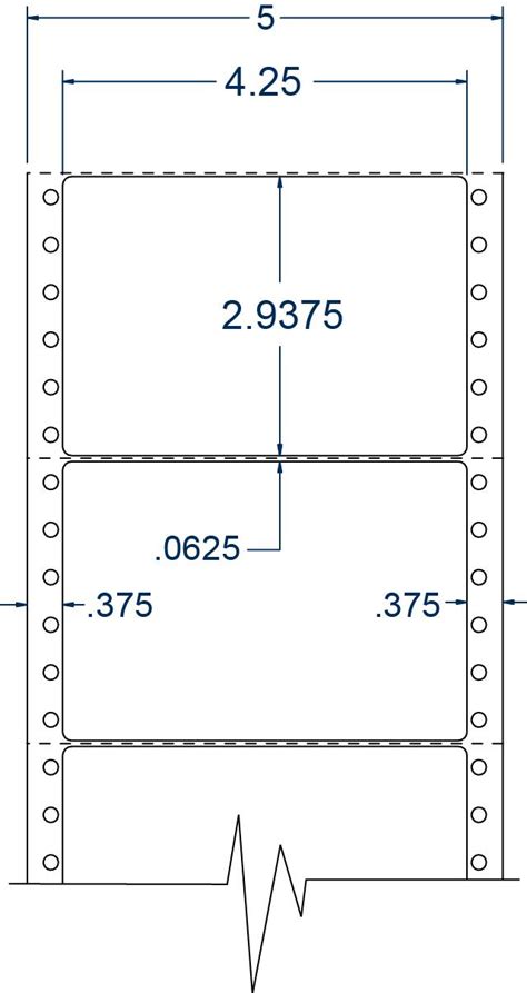 Pin Fed Continuous Labels 4 14 X 2 1516 5000 Labels Per Carton