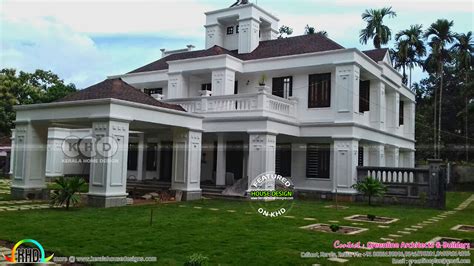Finished Colonial House In Kerala Kerala Home Design And Floor Plans