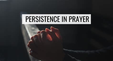 Persistence In Prayer Klang Church Of Christ