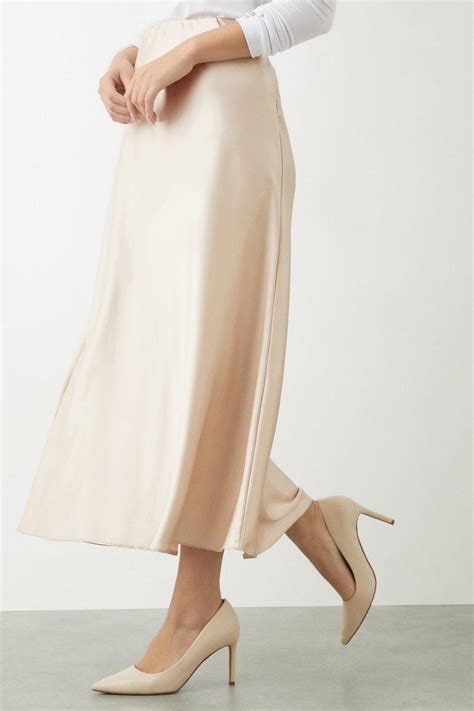 Skirts Satin Bias Midi Skirt Dorothy Perkins