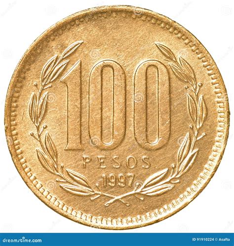 100 Chilean Pesos Coin Stock Photo Image Of Currency 91910224