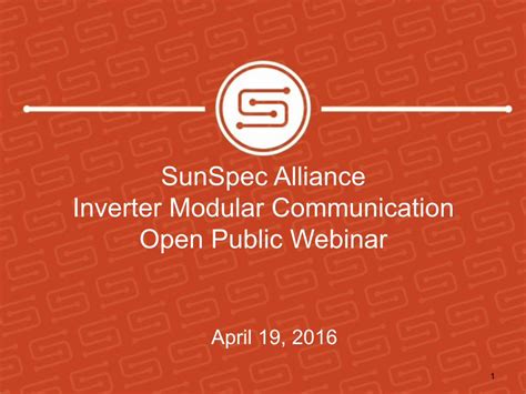 pdf sunspec alliance inverter modular communication open · inverter communications