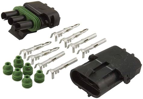 Allstar Performance Weather Pack 3 Wire Connector Kit 76267