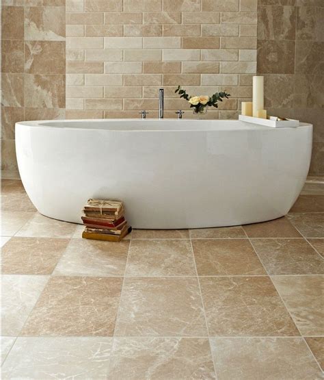 A lot of our limestone tiles are also suitable for bathroom walls as well as floors. Limestone Tile Aegean Collection Myra White (With images ...