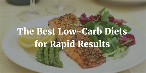 The Best Low Carb Diets For Rapid Results