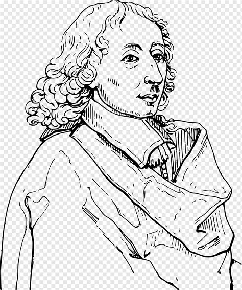 Blaise Pascal Mathematician Philosopher Human Line Art French