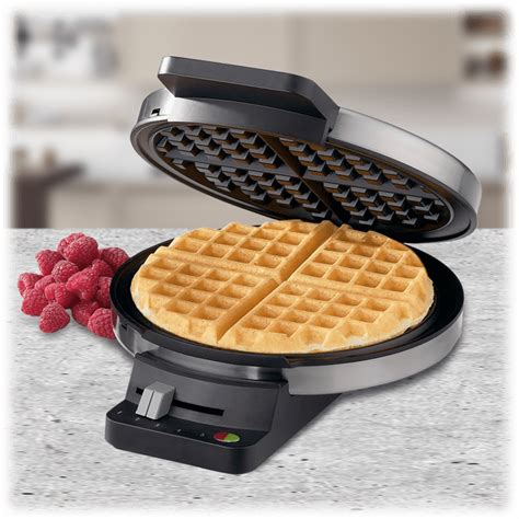 With five browning settings, this waffle maker allows each family member to customize the cook to their preferences. Cuisinart Round Classic Waffle Maker