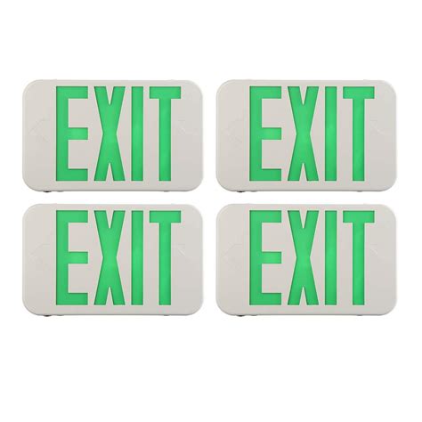 Buy Exitlux 4 Pack Led Exit Sign With Emergency Lights And Battery