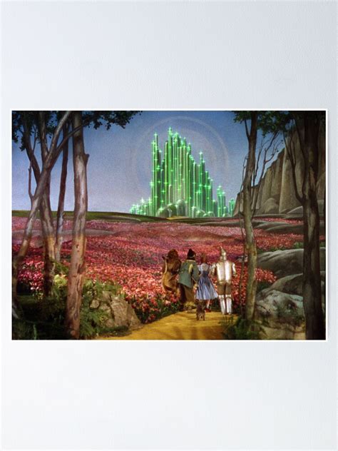 the wizard of oz emerald city landscape poster for sale by lucyc13 redbubble
