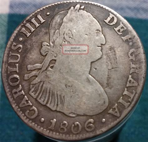 1806 M Th 4 Reales Mexico Spanish Silver Colonial Coin Carlos Iv Us Sandh
